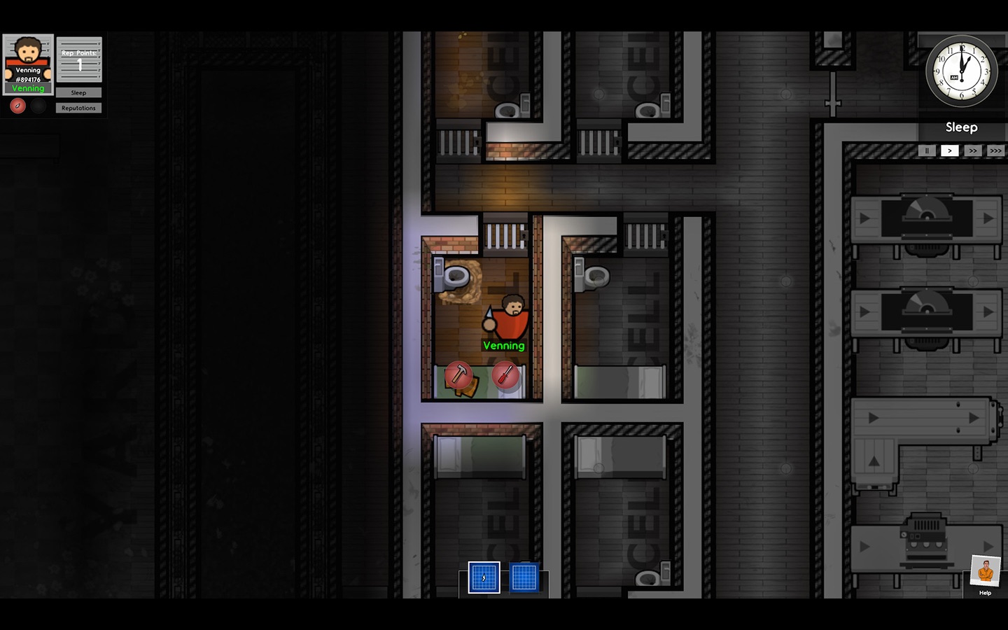 Screenshot do app Prison Architect