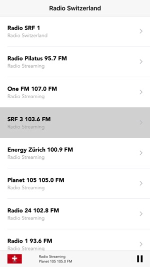 Radio Switzerland LIVE stream : Radios Swiss Pop on the App Store