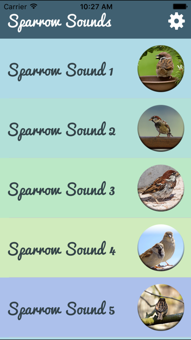 Screenshot #2 pour Sparrow Sounds - Free Sounds