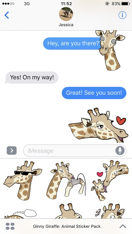 Ginny Giraffe: Animal Sticker Pack