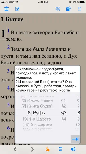 Скриншот Библия (текст и аудио)(audio)(Russian Bible) на iPhone 3