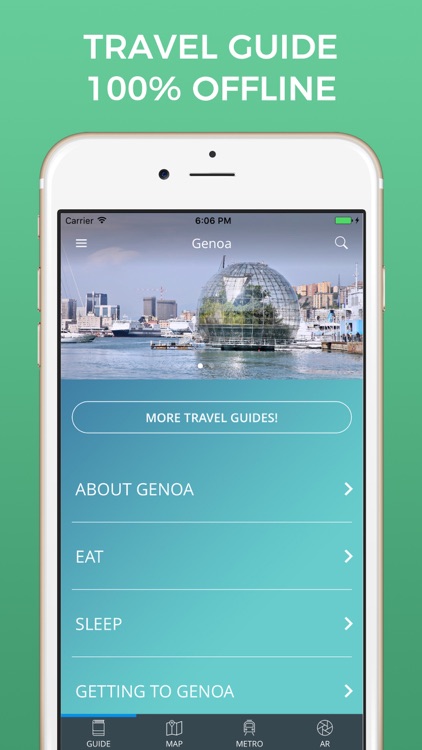 Genoa Travel Guide with Offline Street Map