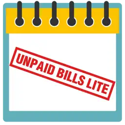 Unpaid Bills Lite app icon