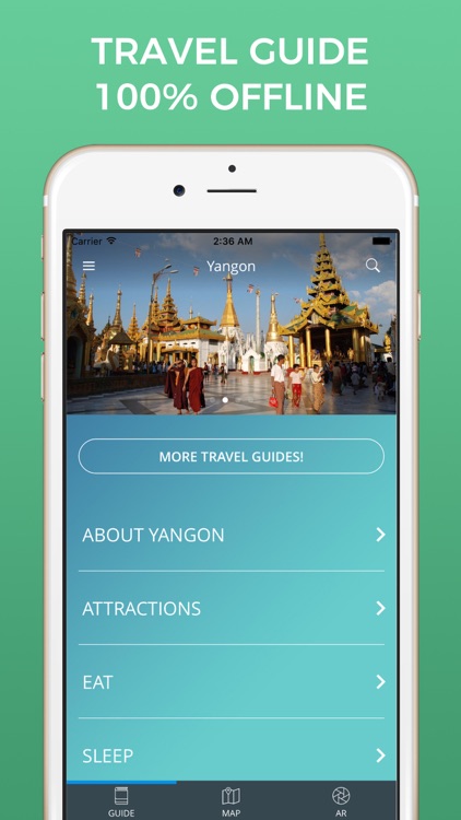 Yangon Travel Guide with Offline Street Map