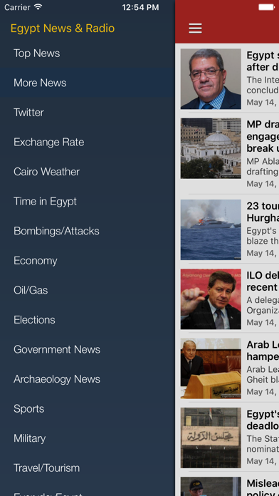 Screenshot #2 pour Egypt News in English & Egyptian Music Radio