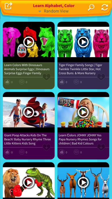 Screenshot #1 pour Learn Alphabet, Colors from Nursery Rhymes Song