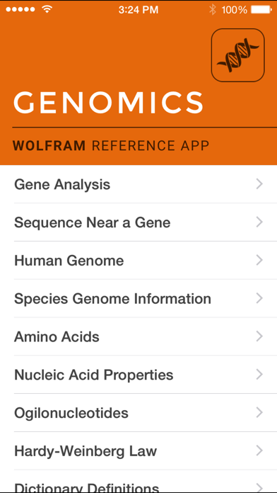 Screenshot #1 pour Wolfram Genomics Reference App