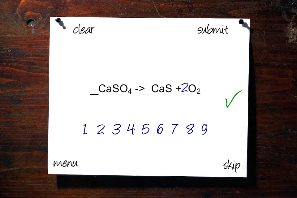 Balancing Equations screenshot 3