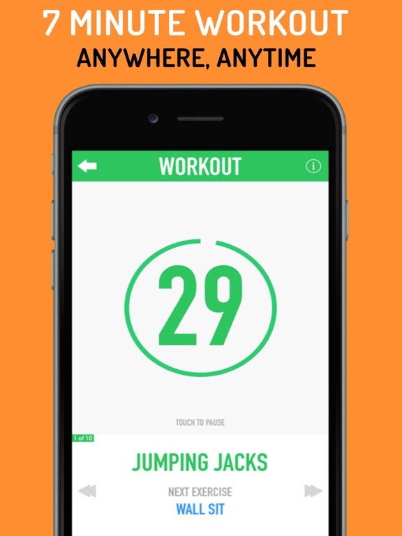 Screenshot #1 for 7 Minute Workout: Health, Fitness, Gym & Exercise