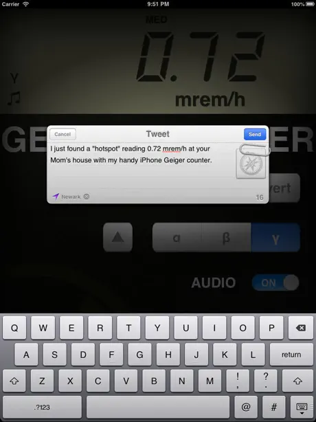 Цифровой счетчик Гейгера -Prank Radiation Detector
