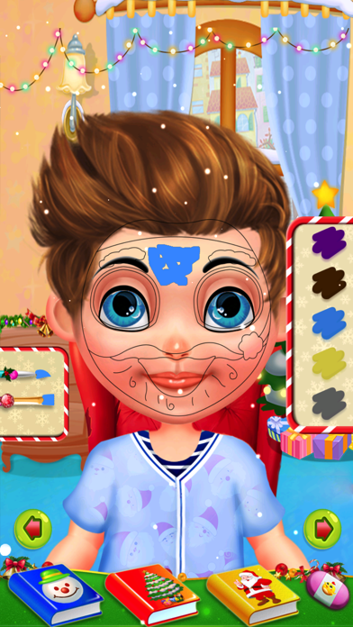 Face Paint Christmas - Kids Coloring Fun Party! screenshot 4