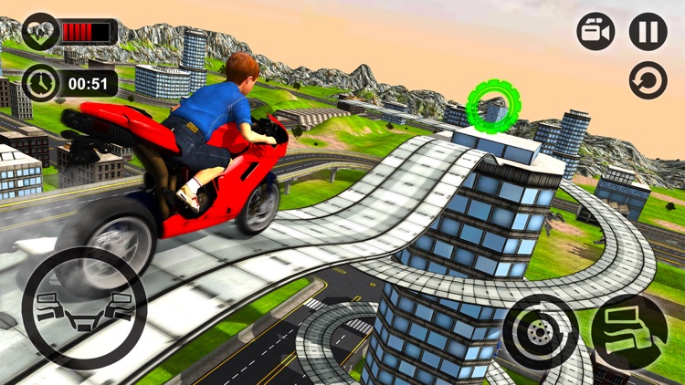 Kids MotorBike Stunt Rider - Rooftop Motorcycle 3D