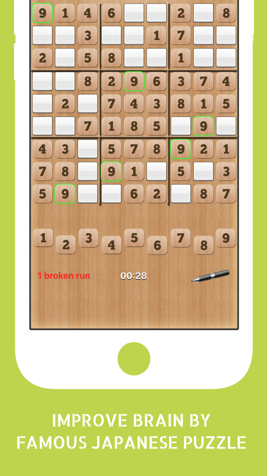 #2. Sudoku Puzzle Classic Japanese Logic Grid AA Game (iOS) By: iThinkdiff