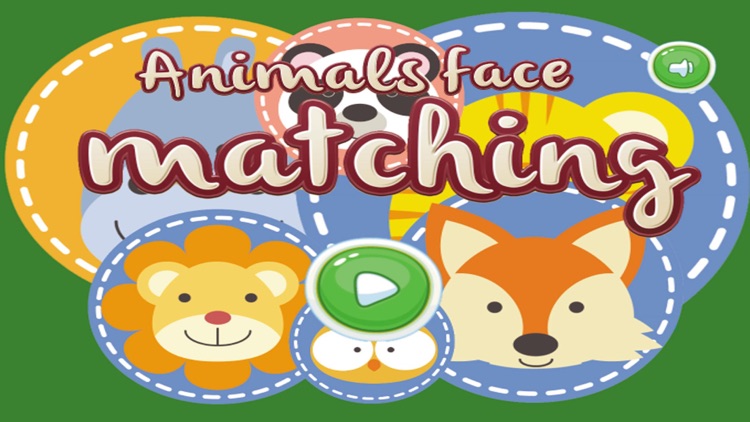 Animals Face Cards Matching Easy Fun Games