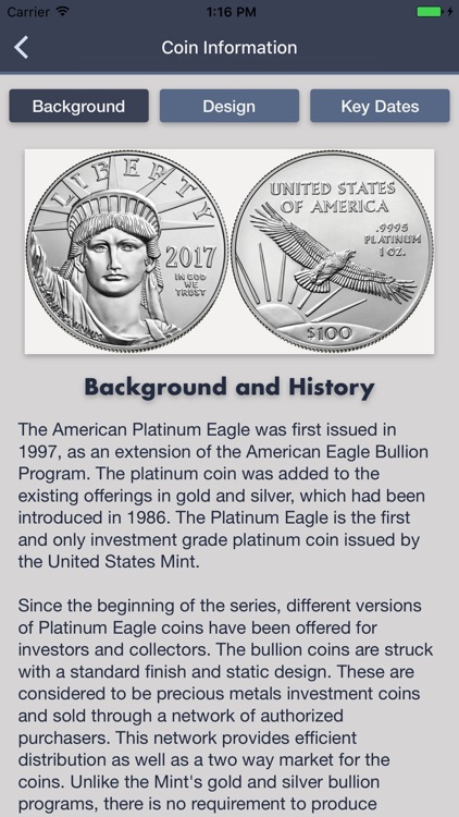 Platinum Eagles - Coin Guide & Collection Tracker