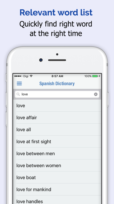 Spanish Dictionary Elite Screenshot