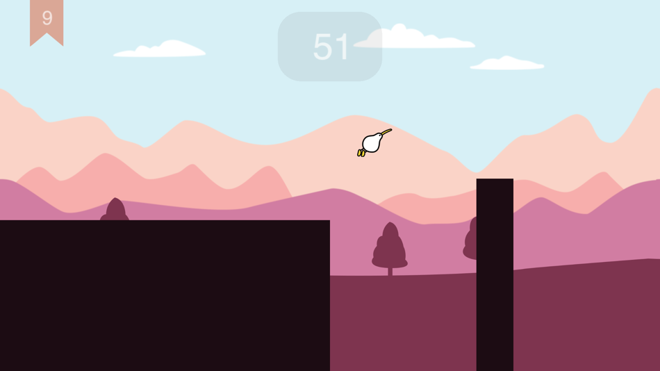 #1. Kiwi Go - jumping game (iOS) 由: Jing deng Liang