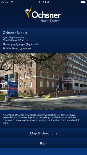 Ochsner ER Wait Times(圖4)-速報App