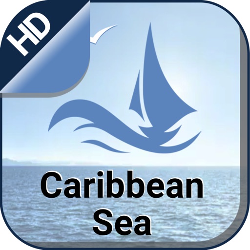 Caribbean Sea offline nautical charts for fishing