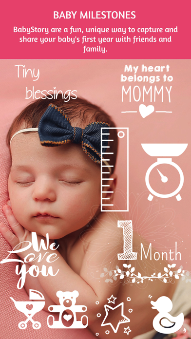 BabyStory - baby & pregnancy milestone stickers Screenshot 3