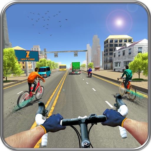 Bicycle City Rider: Endless Highway Racer
