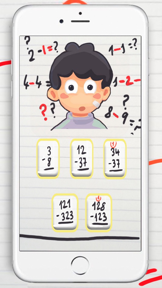 #1. Subtraction – Maths learning to practice (iOS) 게시자: Pocket School - Basic education to learn for adults & kids