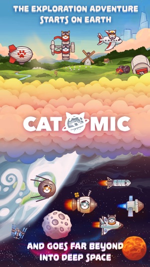 Catomic Match 3: Cats in Space Screenshot