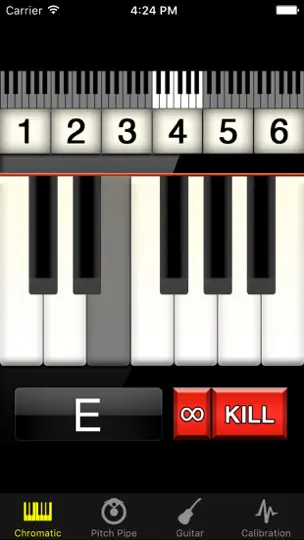 Captura de pantalla de Pitch Pipe+ en iPhone 4