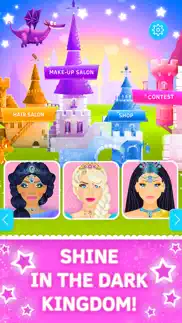 princess makeup and hair salon. games for girls iphone screenshot 2