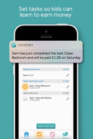 GoHenry Youth Debit Card & App screenshot 3