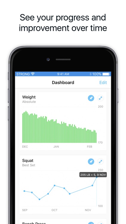 Strong Workout Tracker: Gym Log, Exercise Journal