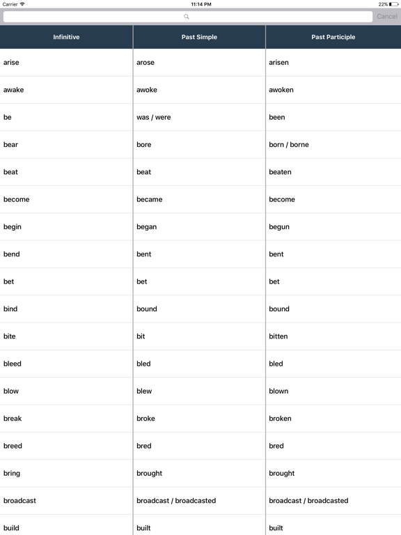 English Irregular Verbs Proのおすすめ画像1