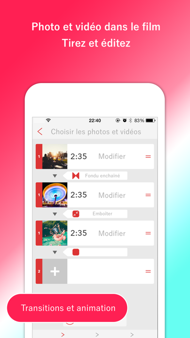 Screenshot #2 pour SlideFilm Générateur de Vidéos