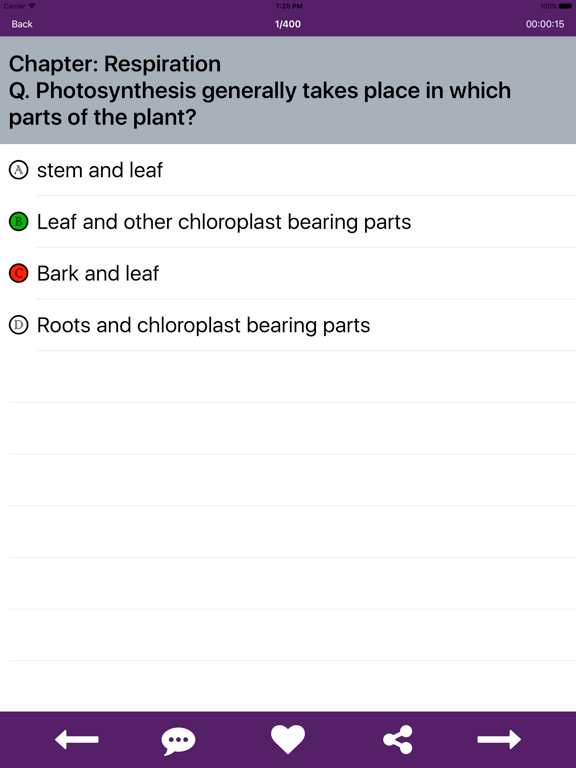 Biology Quiz Test iPad screenshot
