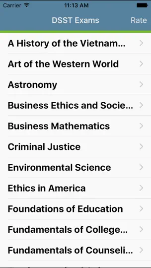 Captura de pantalla de DSST en iPhone 1