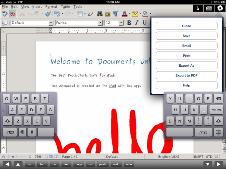 Docs U - Edit Office & Word Documents for iPad