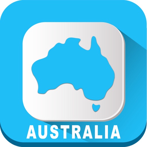 Australia Travel - Map Navigation & Transport Icon