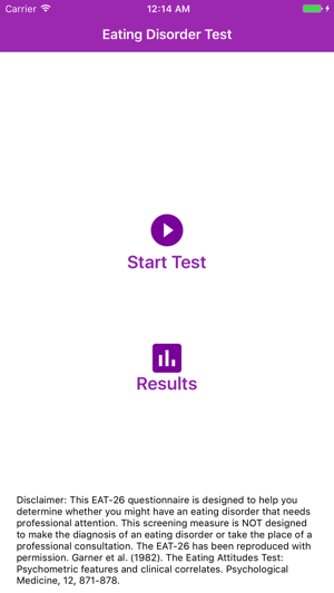 Eating Disorder Test