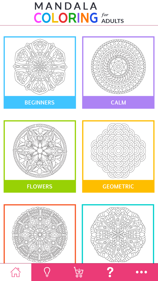 #3. Mandala Coloring - For Adults (iOS) Ved: Mandira Banerjee