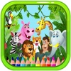 Fantastic Animal Forest Zoo Colouring Page Game