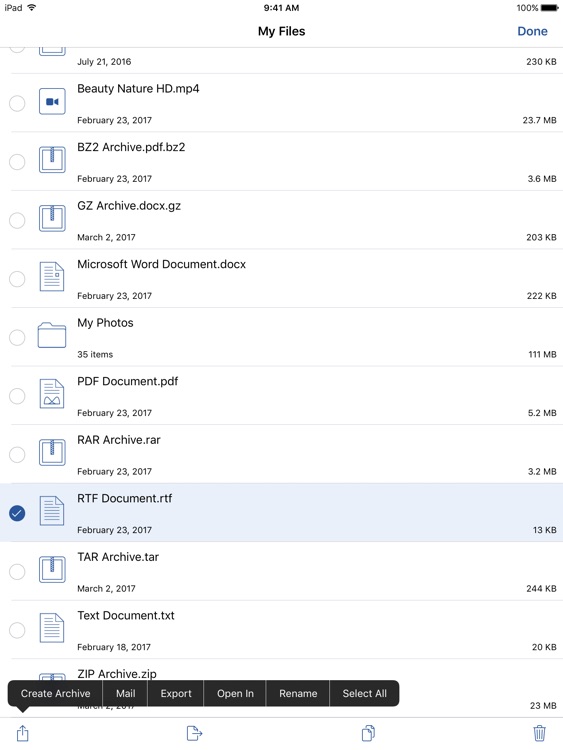Archiver for iPad screenshot-4