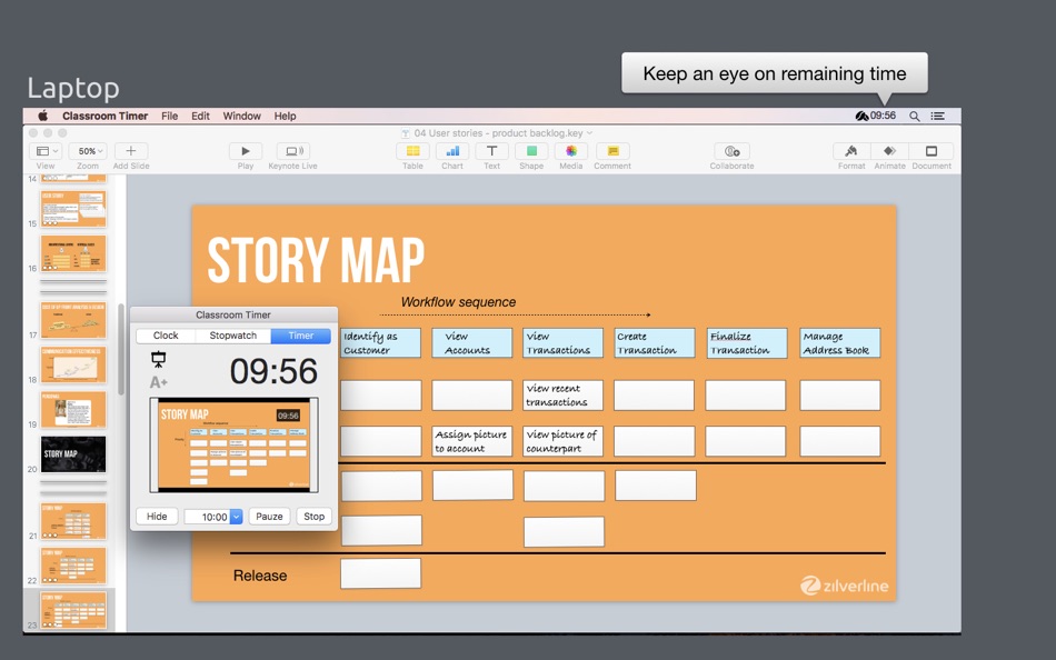 #3. Classroom Timer (macOS) Podle: Zilverline B.V.