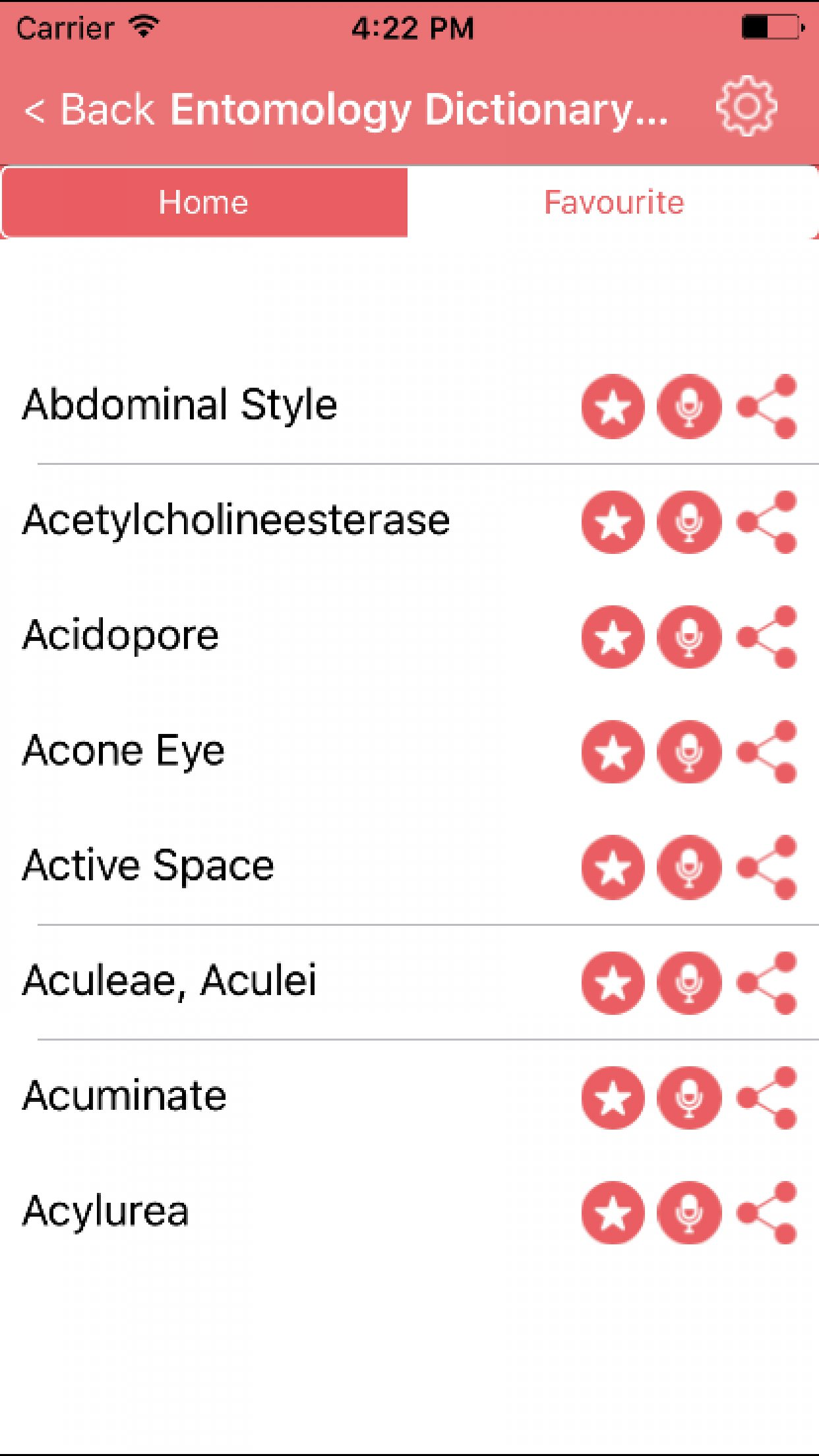 Entomology Dictionary Terms Definitions screenshot 2