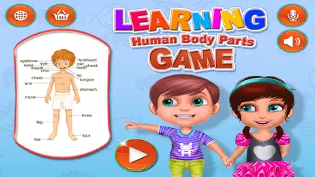 Learning Human Body Parts Game