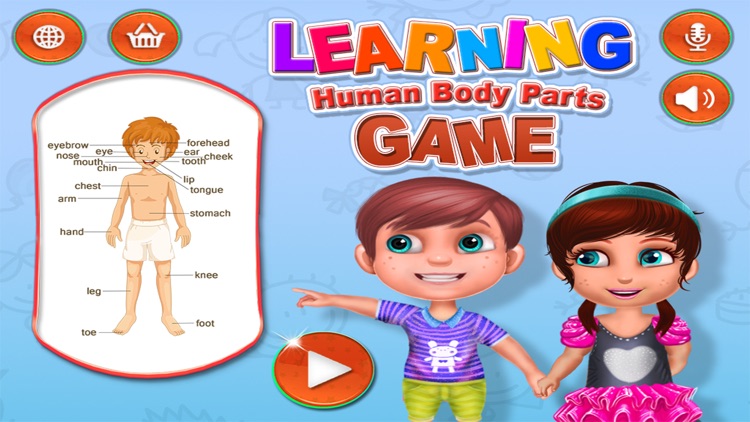Learning Human Body Parts Game