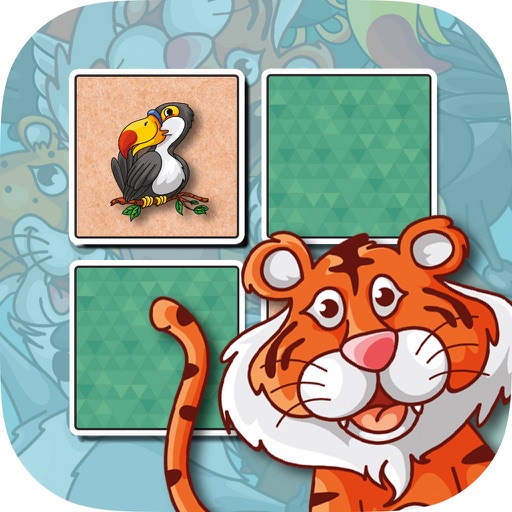 Animals Find the Pairs Learning & memo Game icon