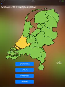 TopoTrainer Netherlands - Geography for everyone! screenshot #1 for iPad