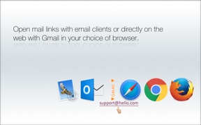 Open With -Browser/Mail picker screenshot
