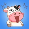 Cheerful Funny Cow - New Stickers!