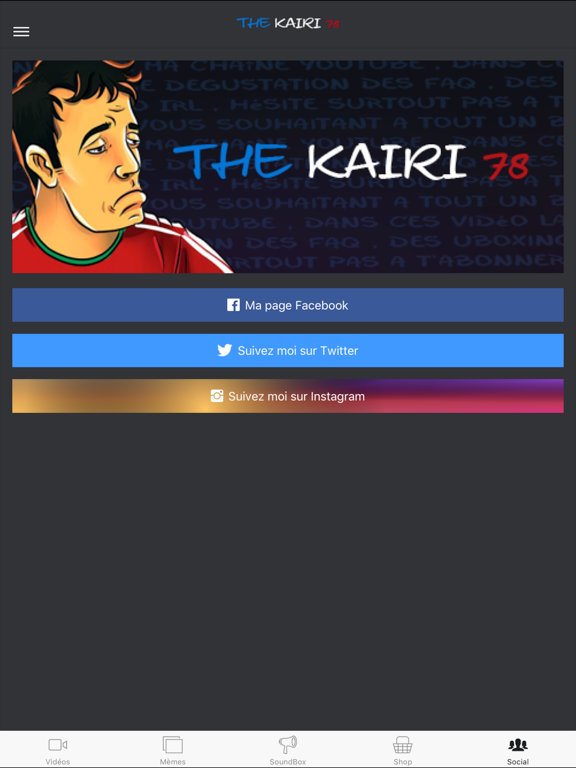 The Kairi78 Officiel iPad screenshot 5 - Entertainment app